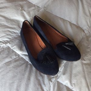 madewell blue tassie loafer